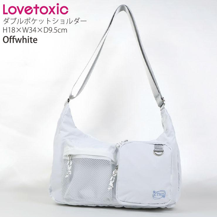 LOVETOXIC Lovetoxic ショルダーバッグ ダブルポケット ロゴ 鞄 LTXC
