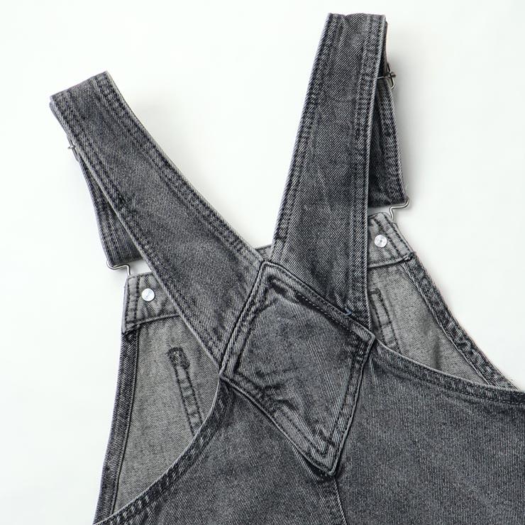 LOVETOXIC Lovetoxic デニムオーバーオール ダメージ加工 綿100