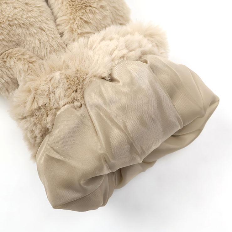 LOVETOXIC Lovetoxic ファーパーカー 裏地付き 無地 カラー フード付き