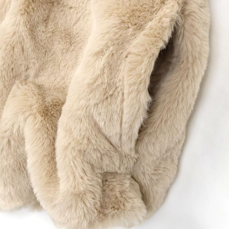 LOVETOXIC Lovetoxic ファーパーカー 裏地付き 無地 カラー フード付き