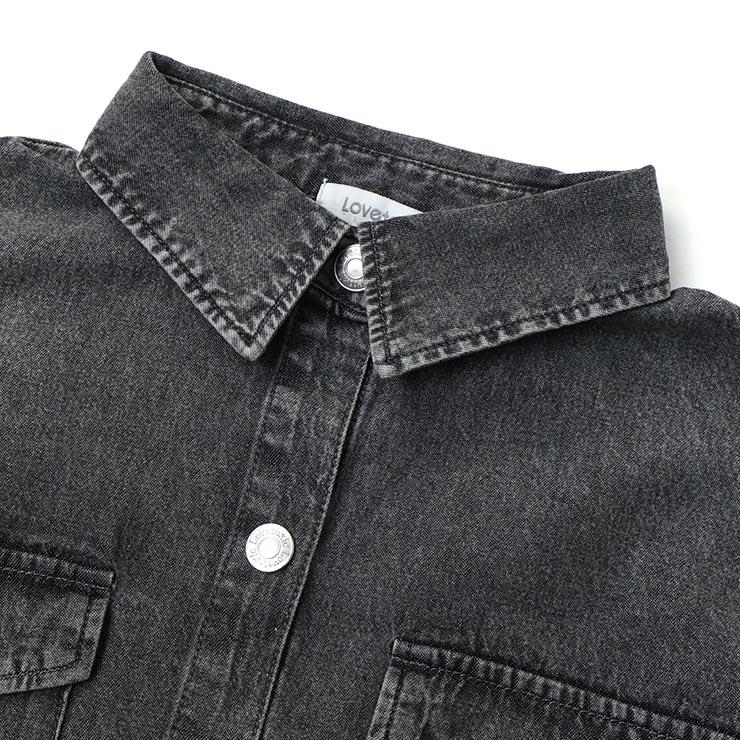 LOVETOXIC Lovetoxic デニムシャツセットアップ 長袖シャツ ショート