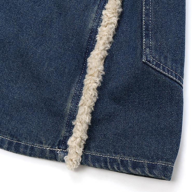 LOVETOXIC 裏キルトGジャン セットアップ 襟ボア スカート ポケット