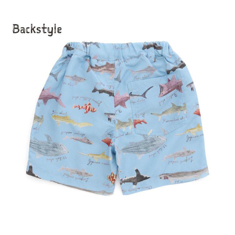 BIT'Z 水着 トランクス サーフパンツ サメ図鑑柄 UVカット