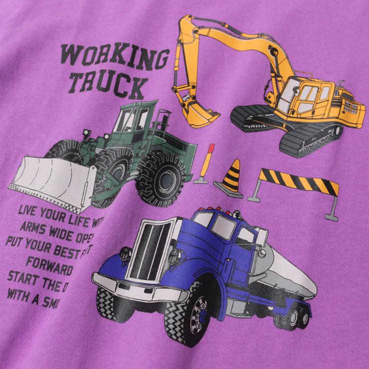 半袖Tシャツ はたらく車 くるま 重機 プリント EAST BLUE イースト  