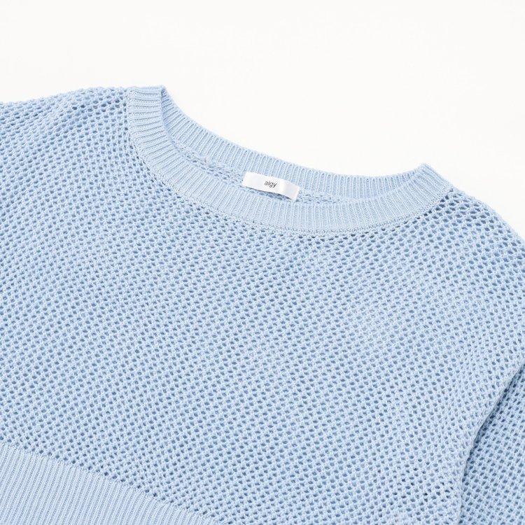 algy（アルジー） ALGY 2点セット メッシュニット 長袖Tシャツ ロゴ