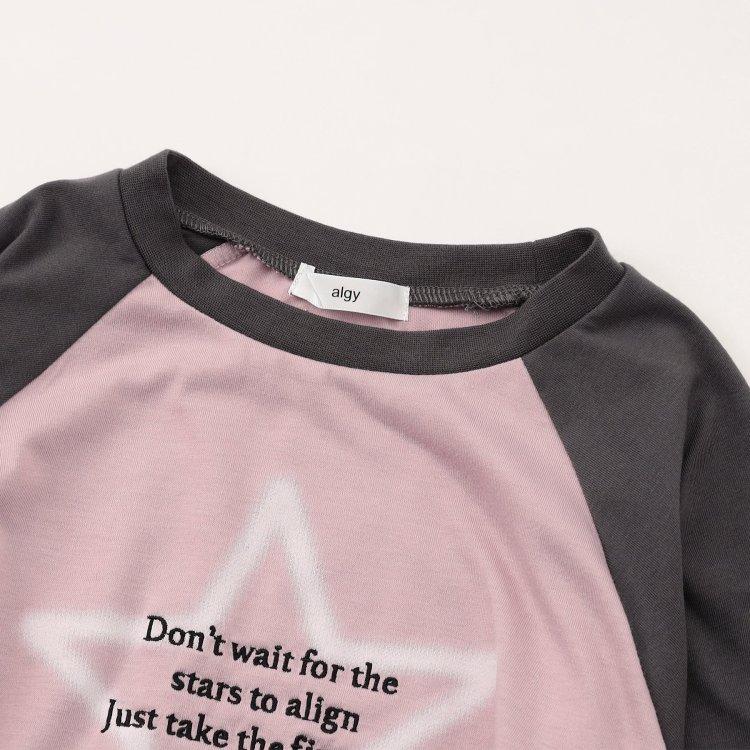 algy（アルジー） 長袖Tシャツ シャーリングロンT スターロゴ ショート