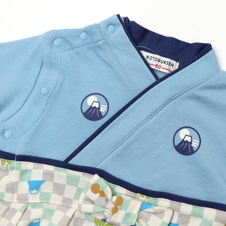 【ともたん】ロンパース＆スタイ Ampersand（アンパサンド）ダブルガーゼセーラーロンパース