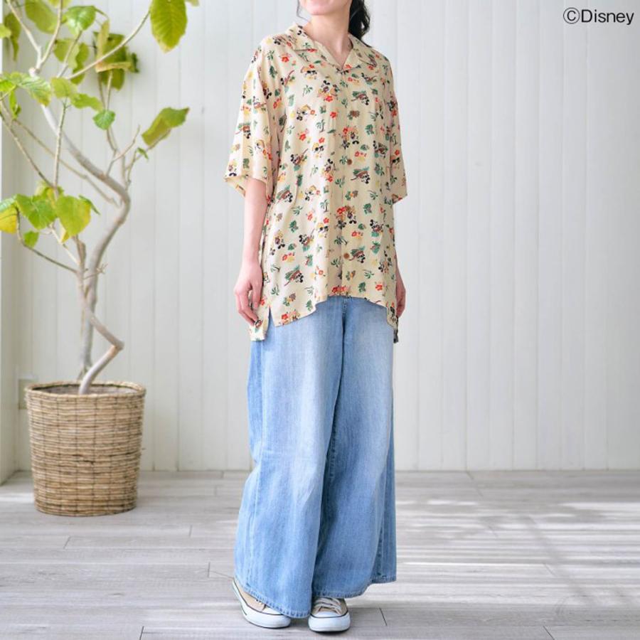 F.O.KIDS アロハシャツ 半袖 ディズニーコラボ ミッキーマウス