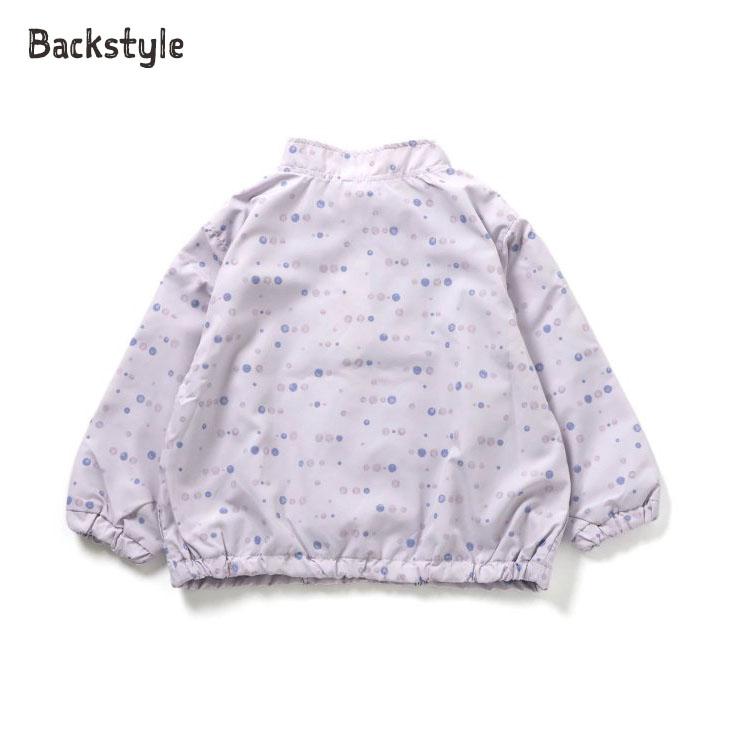seraph ウィンドブレーカー ドット 小花柄 フードなし 撥水加工 ジップアップ セラフ 90 100 120 130 140 S405015 子供 女の子 | Seraph | 12