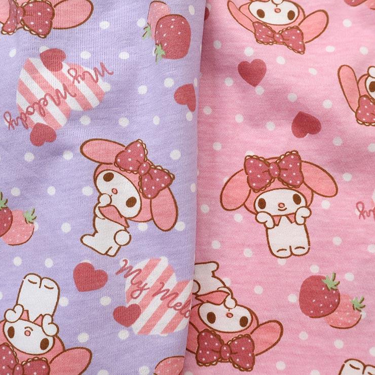 サンリオ キッズ 半袖ワンピース マイメロディ プリント 総柄