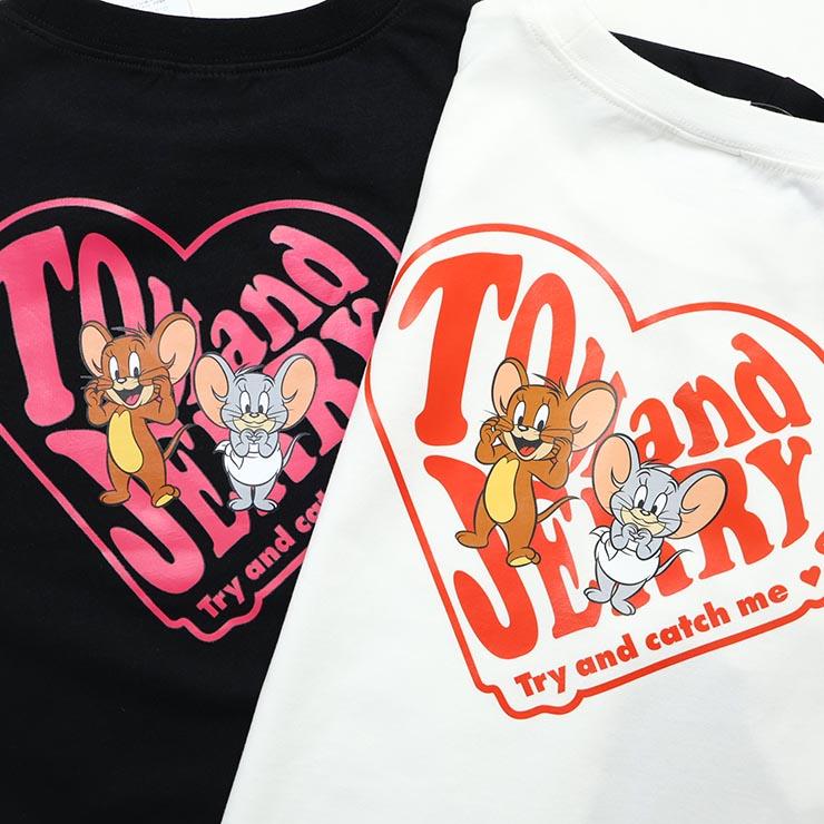 トムとジェリー ジュニア 半袖Tシャツ ハートロゴ ジェリー タフィー