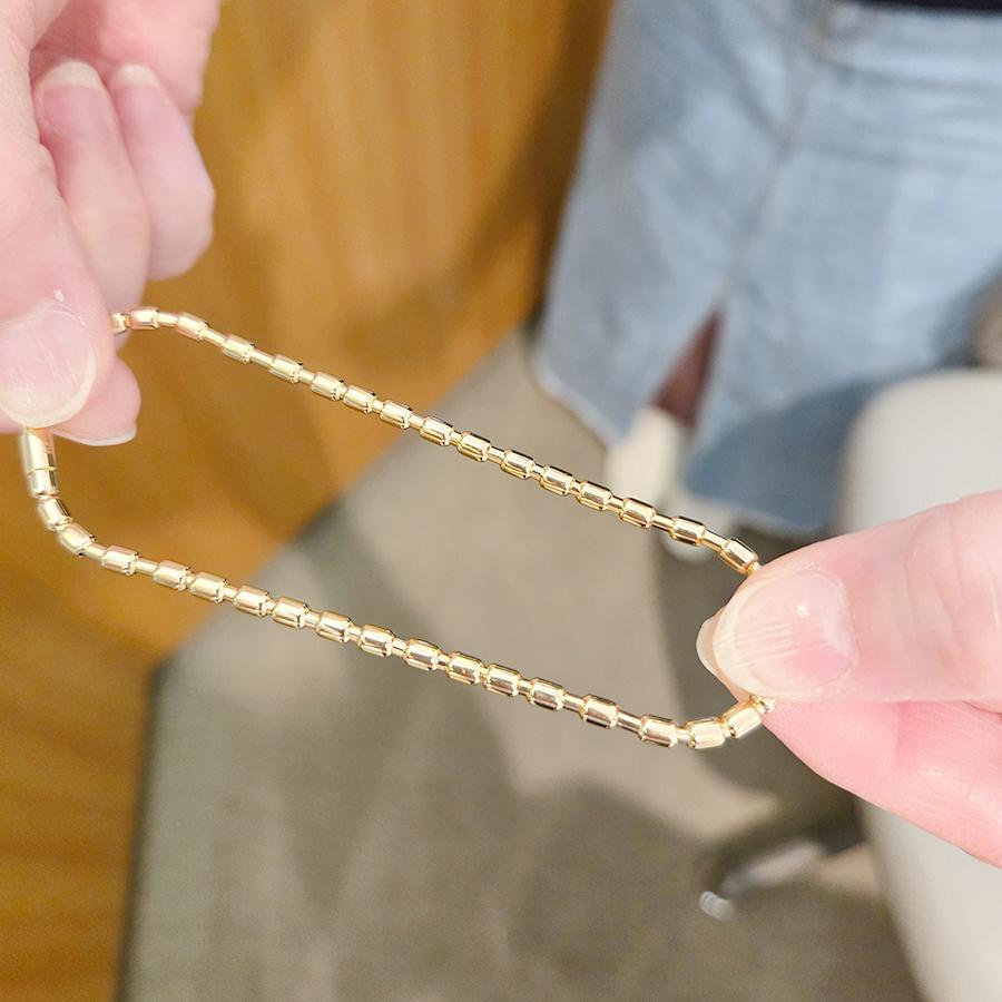 K18イエローゴールド ストレッチブレスレットの画像