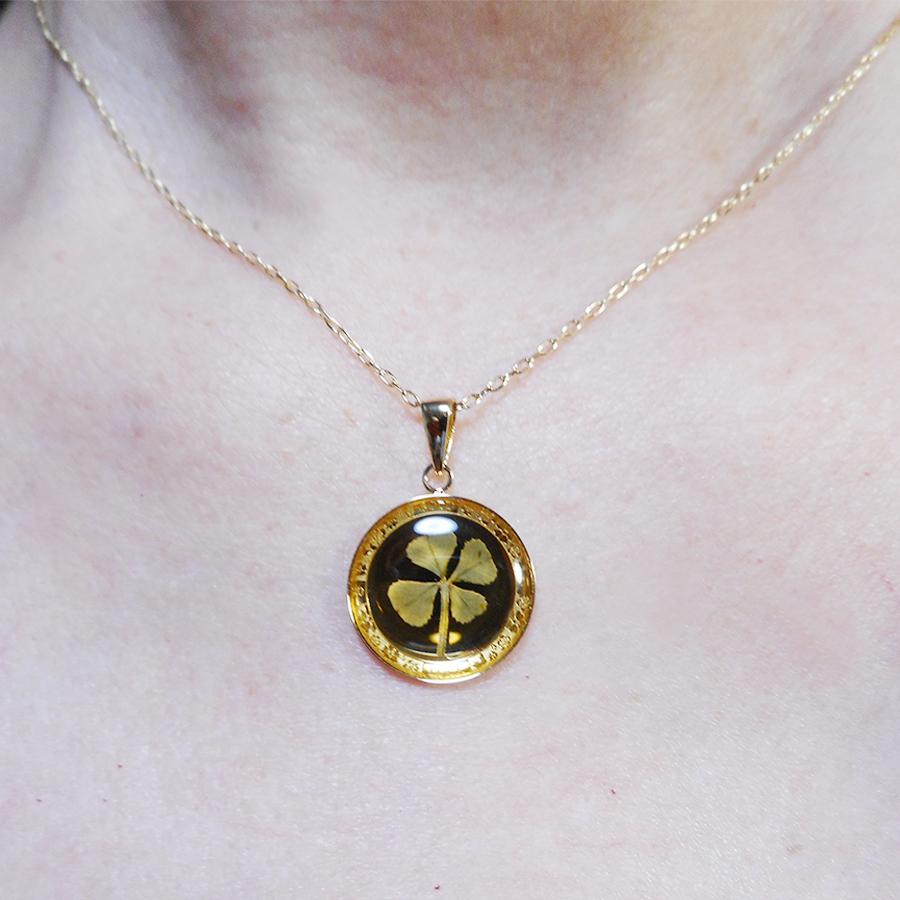 K24・K18イエローゴールド ジガネネックレス 幸せを呼ぶクローバーコイン : Piccoli-punti - 通販 - Yahoo!ショッピング