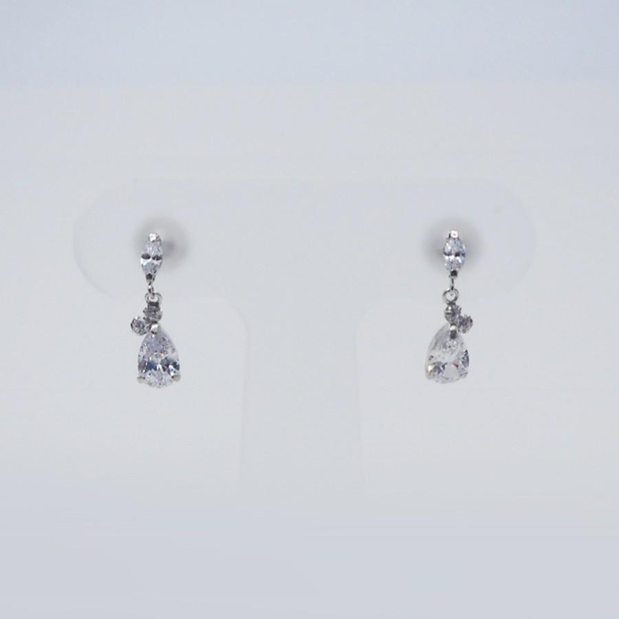 K14 ホワイトゴールド CZ ピアス : Piccoli-punti - 通販 - Yahoo