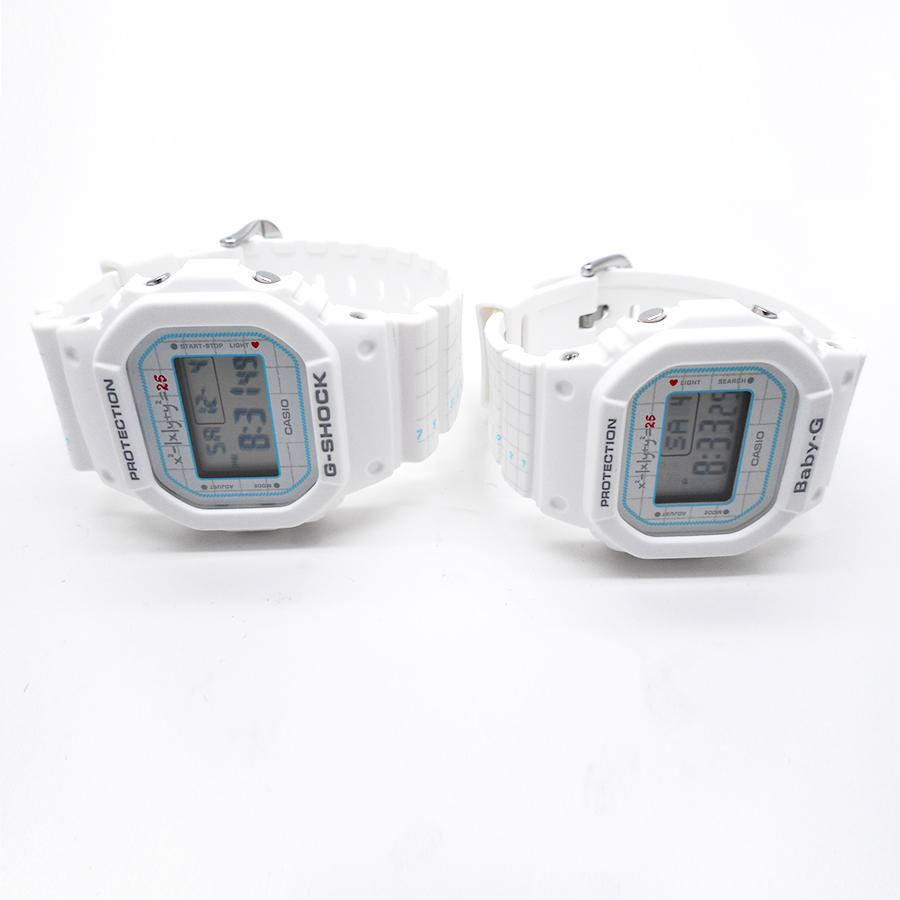 美品 カシオ ペアウォッチ 腕時計 G PRESENTS LOVER'S COLLECTION 2021 G-SHOCK Baby-G LOV-21B-7JR クオーツ レディース メンズ CASIO G-SHOCK ［限定特価!!］ラバコレ LOVER'S COLLECTION 2021 限定モデル