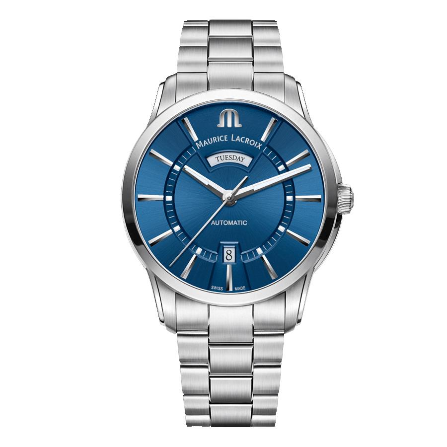 [精度良好]　Maurice Lacroix　ポントス 自動巻き時計 ブラック MAURICE LACROIX（モーリス・ラクロア） ポントス・クロノグラフ