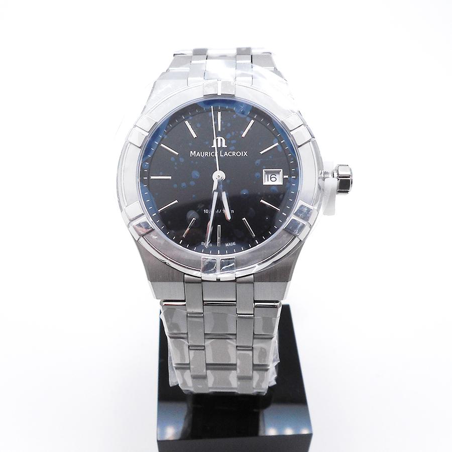 モーリスラクロア アイコン AI1108-SS002-330-1 クオーツ 40mm ブラック文字盤の画像