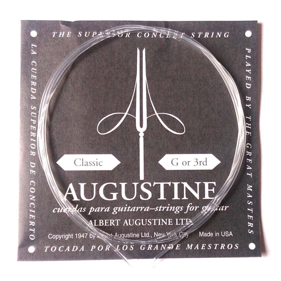 Augustine[オーガスチン]クラシックギター弦　ブラック　3弦｜pick-store