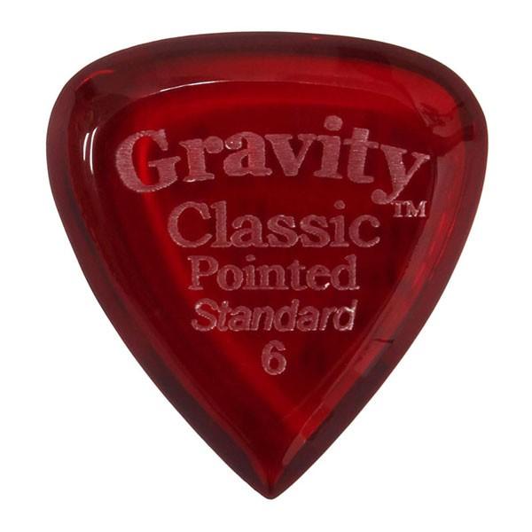 GRAVITY GUITAR PICKS ピック クラシック・ポインテッド・スタンダード ［6.0mm, Red］ 高級｜pick-store