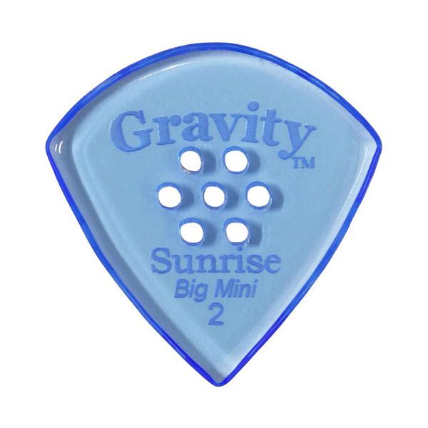 GRAVITY GUITAR PICKS ピック　サンライズ　ビッグミニ　マルチホール　［2.0 mm with Multi-Hole, Blue］　高級 | 