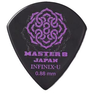 MASTER 8 ピック INFINIX-U Hard Polish + Grip ジャズ型 : ピック商店