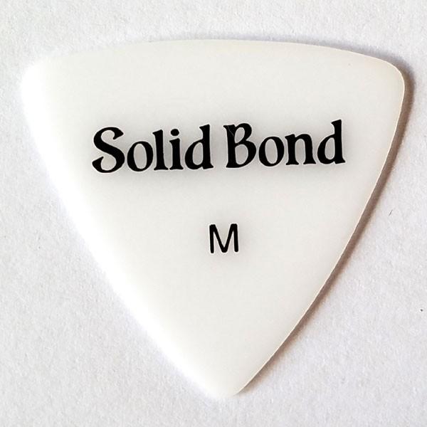 Solid Bond　ピック PR1-WHM トライアングル　ホワイト　ミディアム｜pick-store