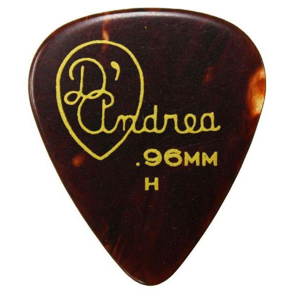 D'Andrea USA ピック RG351 GAUGED TORTOISE SHELL CELLULOID : ピック