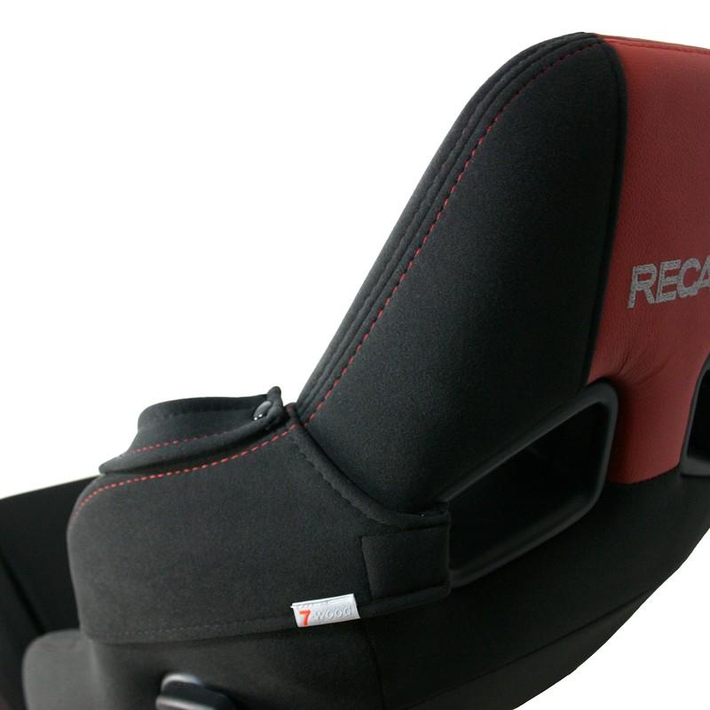 レカロシートカバー　ショルダーカバー　SR-7/7F　FKファブリック　Wステッチ仕様　ブラック　ベルトホルダー付　左右セット　7-wood |  | 03