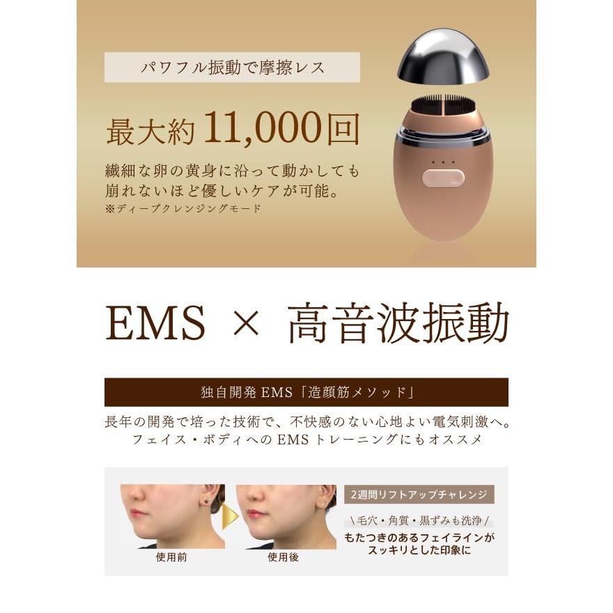 ZOGANKIN(ゾーガンキン) オーヴォ 電動洗顔ブラシ EMS クレンジング