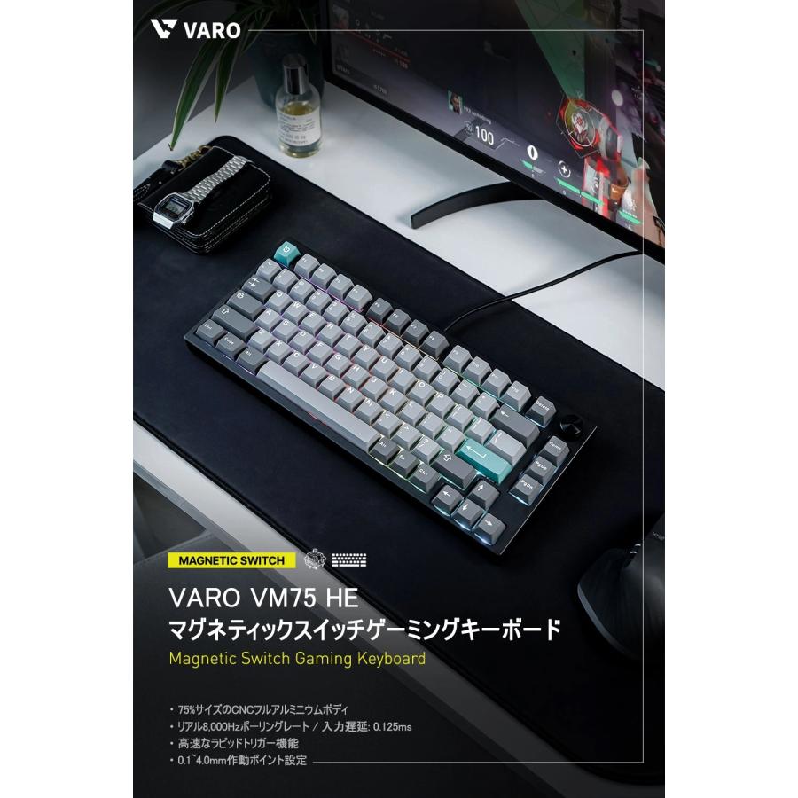 VARO VM75HE ラピッドトリガー ゲーミングキーボード VARO VM75HE Very Peri レビュー – DPQP