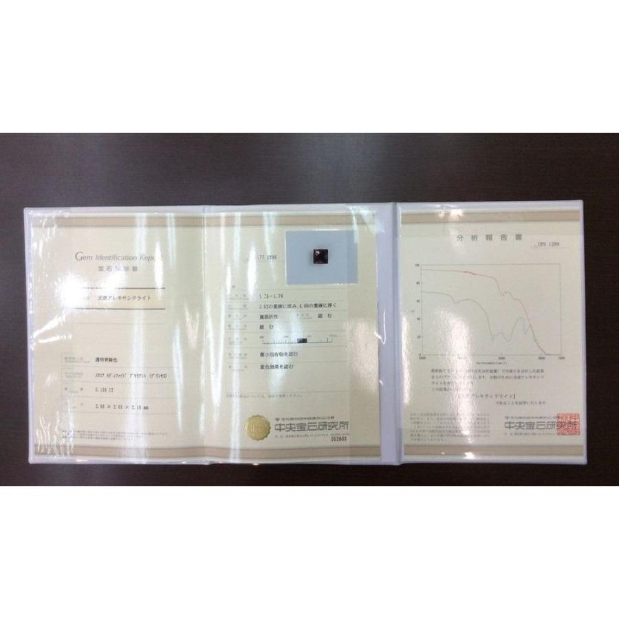 売れました。宝石鑑別書つき　ジェムケリー／天然アレキサンドライト&天然ダイヤ  ネックレス ネックレス】 ジェムケリー アレキサンドライト 0.136ct 中央宝石研究