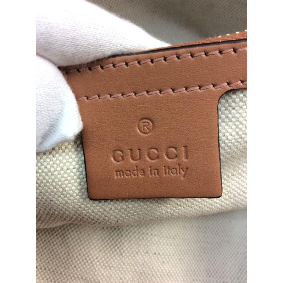 グッチ　キャンバストートバック GUCCI グッチ トートバッグ GGキャンバス レザー レッド グレー