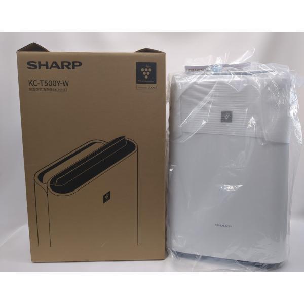 未開封 シャープ KC-T500Y-W 加湿空気清浄機 プラズマクラスター 未使用品】SHARP 2024年製 KC-T500Y-W 23畳(38m2) シャープ 加湿空気