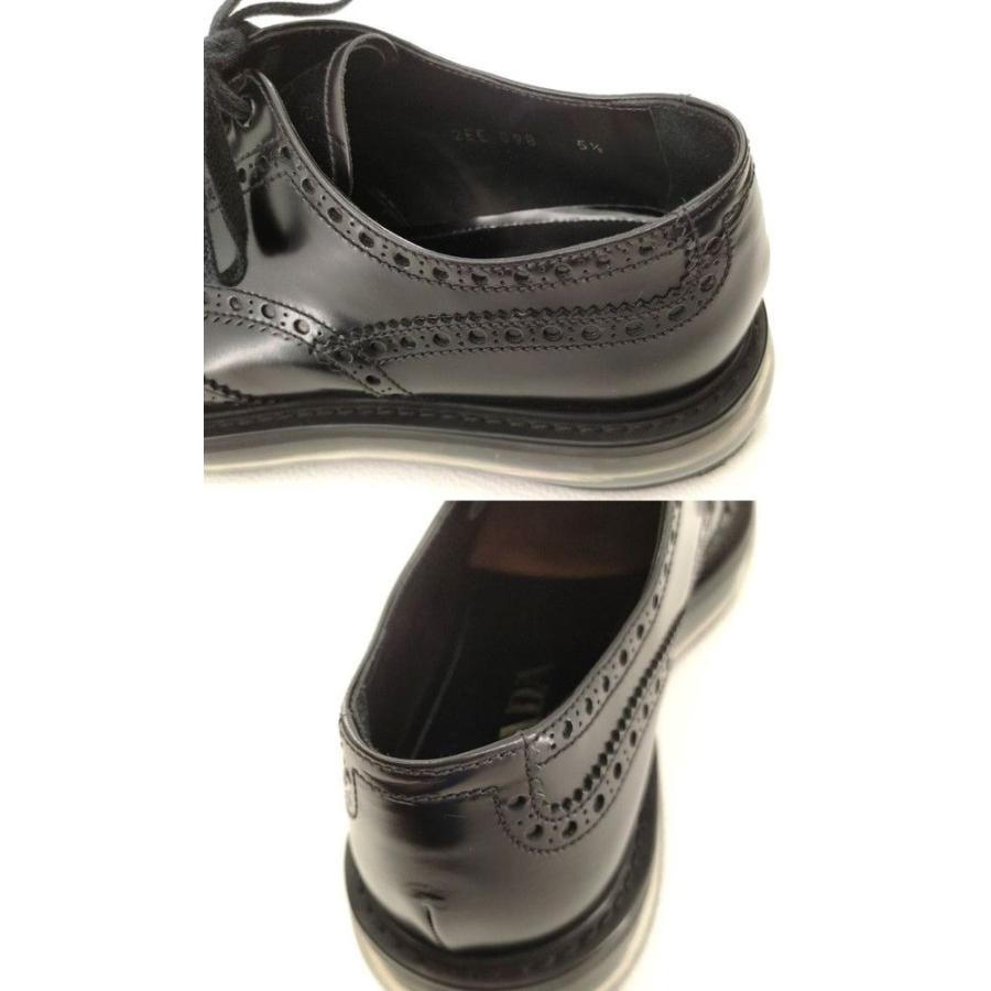 PRADA メンズ エアソールウィングチップシューズ レザー PRADA メンズ エアソールウィングチップシューズ レザー