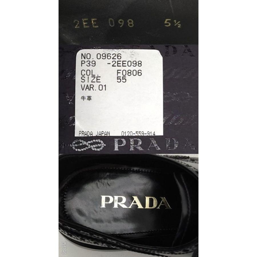 PRADA メンズ エアソールウィングチップシューズ レザー PRADA メンズ エアソールウィングチップシューズ レザー