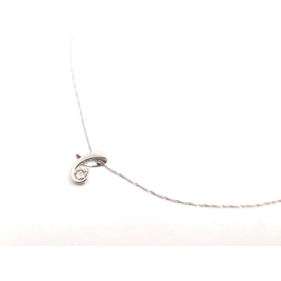ネックレス Pt850×Pt900 D:0.2ct 39.5cm レディース ◇3101/西伊場店 