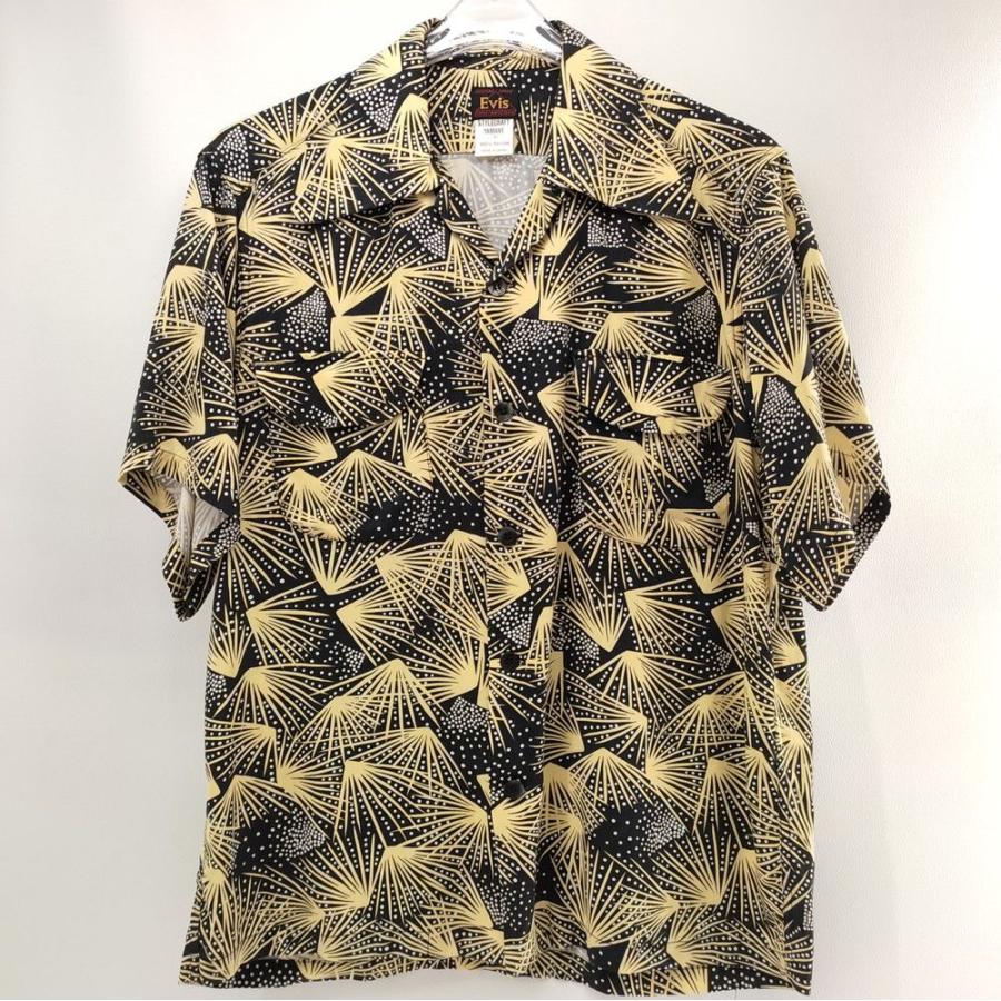 STYLECRAFT YAMANE EVISU 半袖シャツ オープンカラー ネイビー 