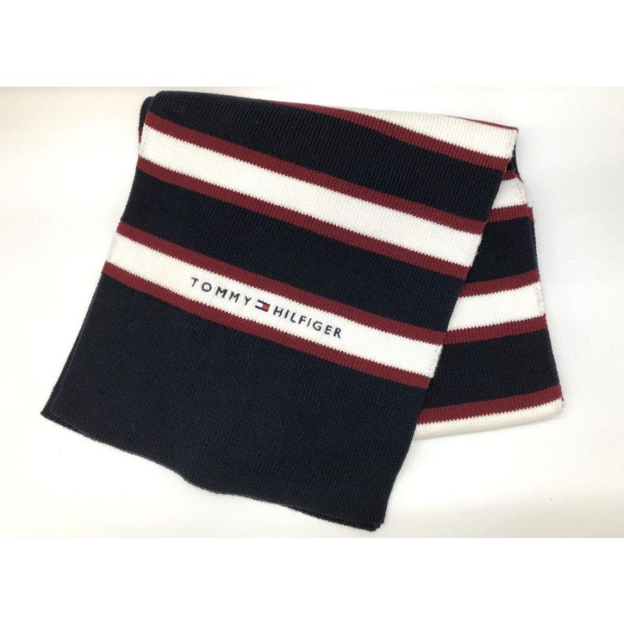 トミーヒルフィガー マフラー ネイビー TOMMY HILFIGER ◆3101/西伊場店｜pickupjapan｜02