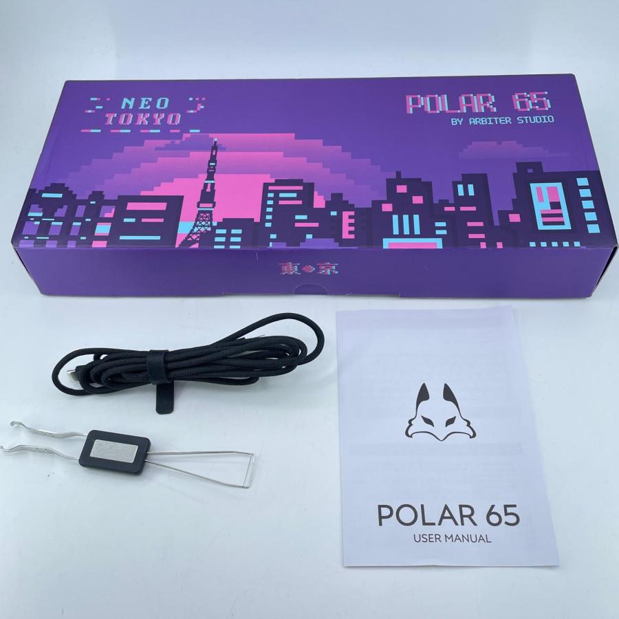 Arbiter Studio ゲーミングキーボード POLAR 65 Neo Tokyo Black frame