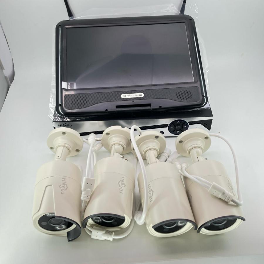 HISEEU ハイセウ WNKIT10V-4HB612-1TA 防犯カメラ ネットワークカメラ カメラ4台 HDD1TB ◆2002_1