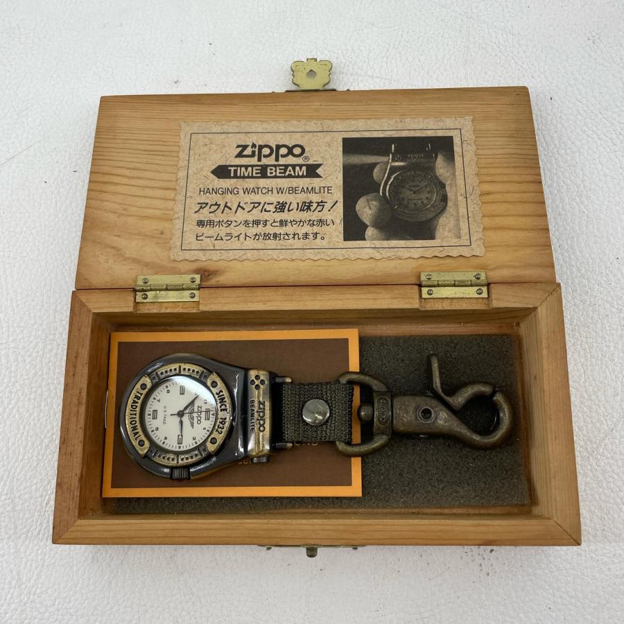 ZIPPO ジッポ 時計 TIME BEAM クォーツ レッドビームライト機能付 文字