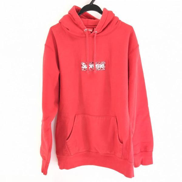 Supreme（シュプリーム） プルオーバーパーカー メンズ レッド SIZE L