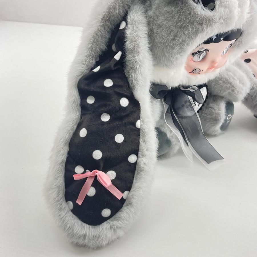 TOPTOY Nommi 400% ぬいぐるみ キノコ帽子シリーズ ブラック