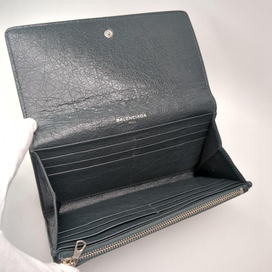BALENCIAGA バレンシアガ 542008 グレー レザー 長財布 メンズ BALENCIAGA バレンシアガ 542008 グレー レザー 長財布 メンズ
