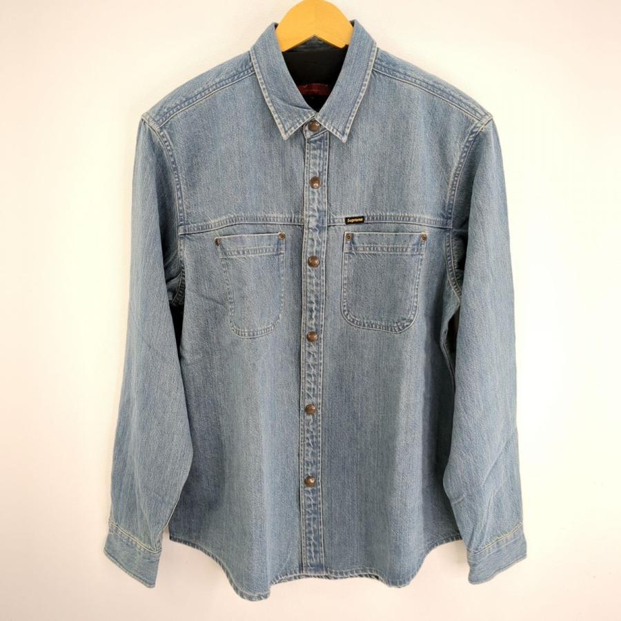 Supreme シュプリーム シャンブレーシャツ メンズ ブルー SIZE M 綿100 