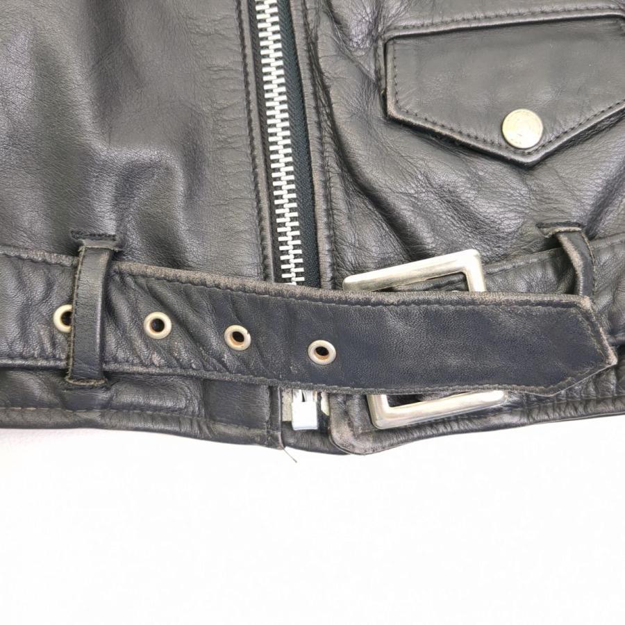 Schott ショット ダブルライダースジャケット レディース ブラック 