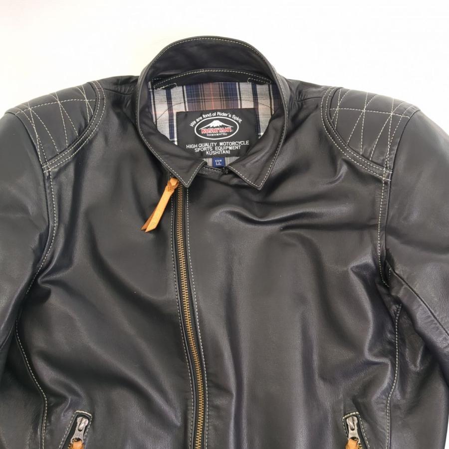 クシタニ（KUSHITANI） K-0672 UNFINISHED JACKET II ブラック SIZE LL 