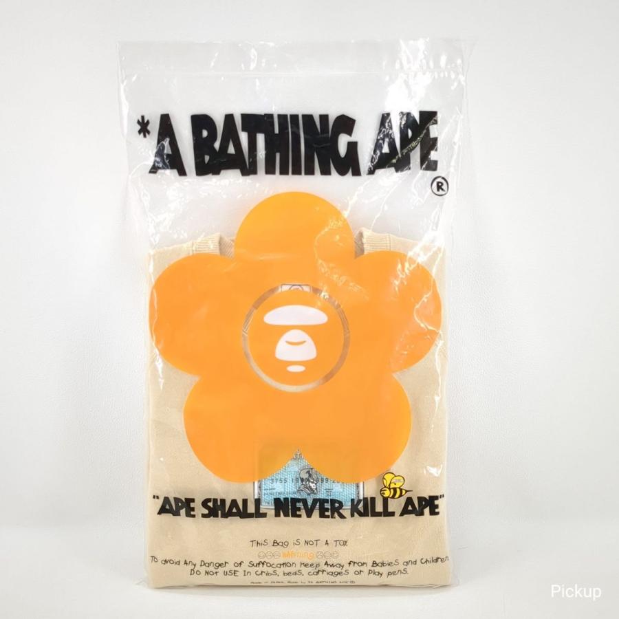 【中古】 A BATHING APE スウェットシャツ メンズ ベージュ系 サイズM アメックスパロディー プリント アベイシングエイプ ◆3104/磐田店｜pickupjapan｜09