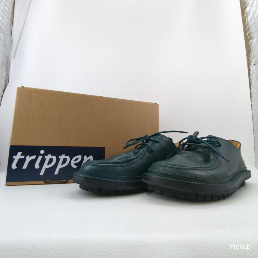 trippen ☆美品 Trippen GOBLET-Petrol SIZE 39(25.5cm) レザー 