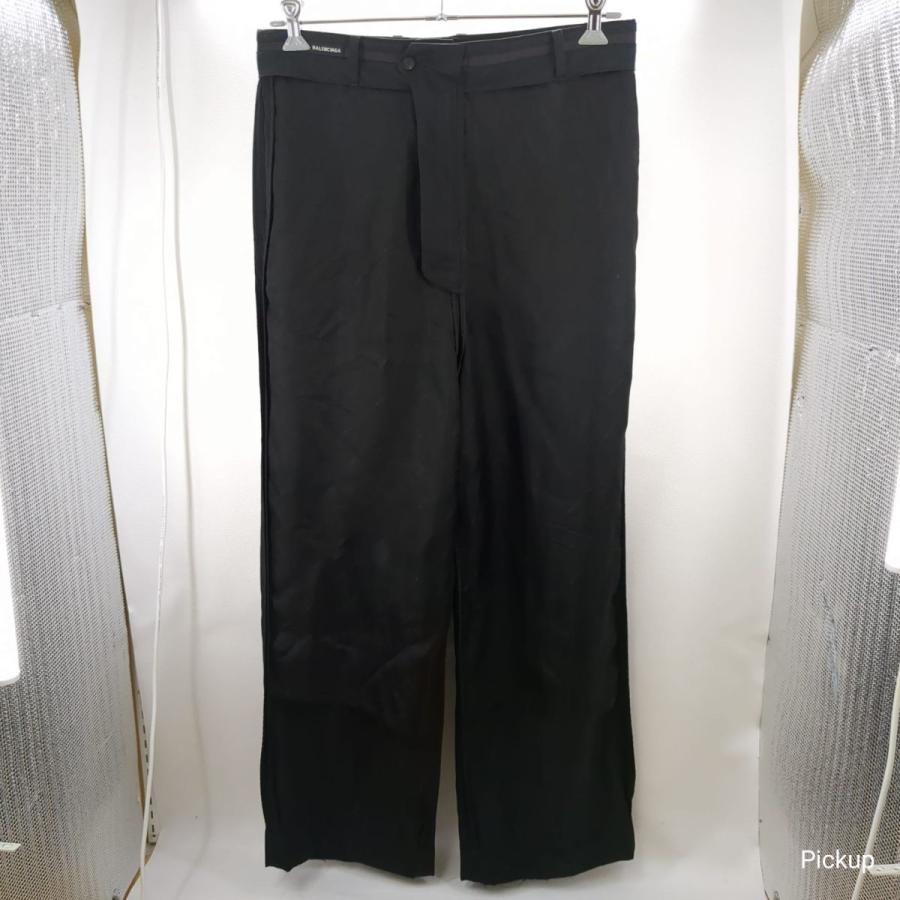 中古】BALENCIAGA バレンシアガ ワイドスラックス パンツ サイズS 